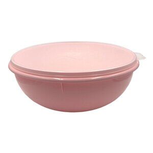 Tupperware Classic Fix N Mix Bowl 26 Cup Pink Bowl/Sheer Seal New